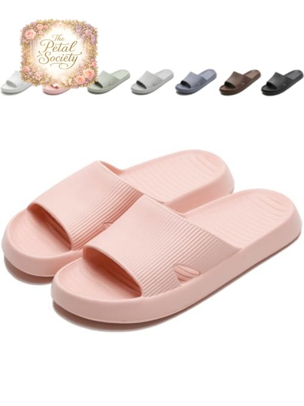 Anmerl Shower Shoes Quick-Dry Non-Slip EVA Slides for Men Women